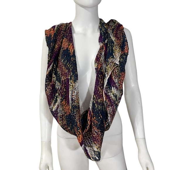 Ecote Multi Color 100% Cotton Infinity Scarf - Picture 5 of 6